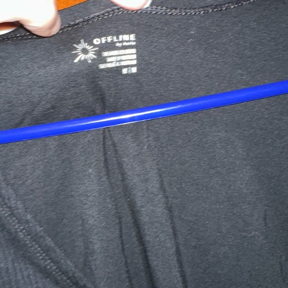 Stylish offline by aerie Black Long Sleeve Top- size M - Picture 5 of 5